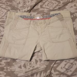 Aventura Light Beige Cotton Cargo Pants